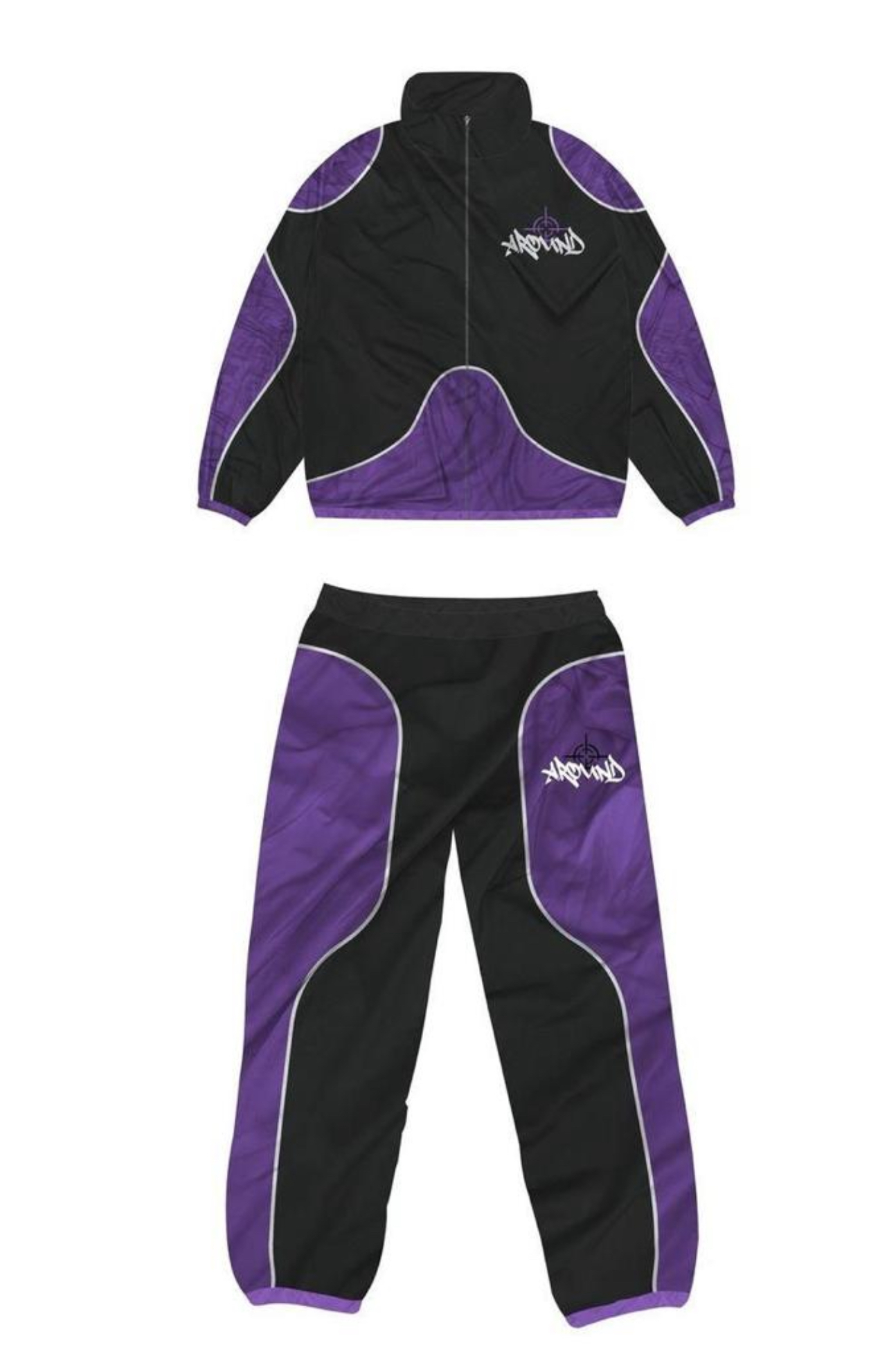 Around Purple Haze Windbreaker Tracksuit set