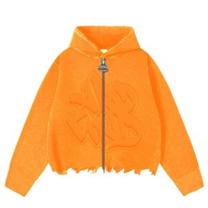 Around Ember Glow Crop Style Hoodie